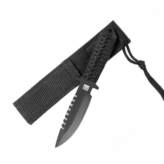101 INC Combat Messer Recon 7 Modell A schwarz