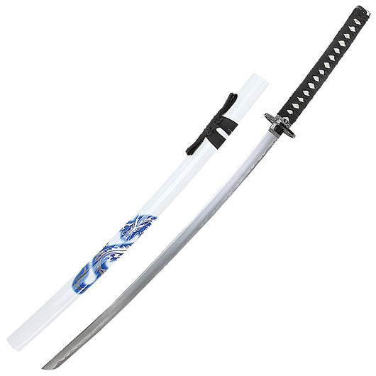 Tole 10 Imperial Schwert Katana Dragon wei mit Holzstnder