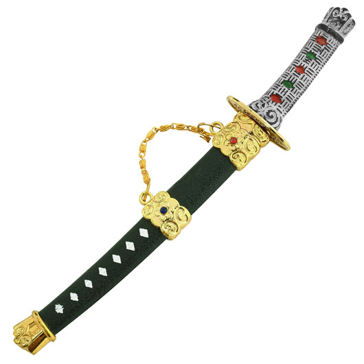 Tole 10 Imperial Mini Samurai 2 Schwerter Set mit Schwertstnder Bild 5