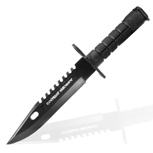 Haller Survivalmesser Combat Survivor schwarz