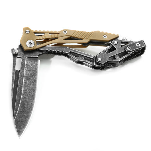 CJH Einhand Klappmesser Stonewash Bild 3