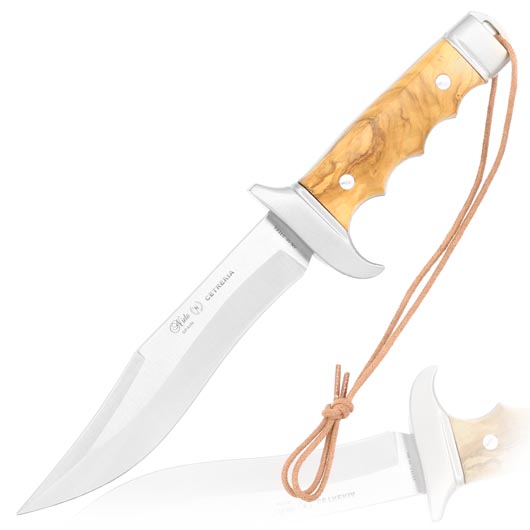 Nieto Cetreria Bowiemesser 4403 Olivenholz inkl. Lederscheide
