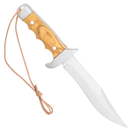 Nieto Cetreria Bowiemesser 4403 Olivenholz inkl. Lederscheide Bild 1