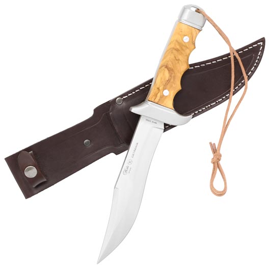 Nieto Cetreria Bowiemesser 4403 Olivenholz inkl. Lederscheide Bild 3