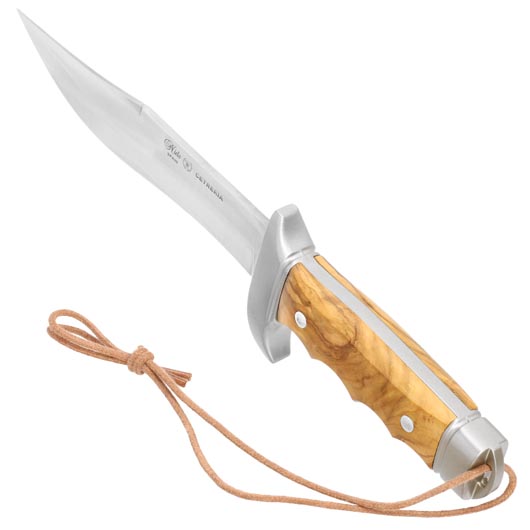 Nieto Cetreria Bowiemesser 4403 Olivenholz inkl. Lederscheide Bild 6