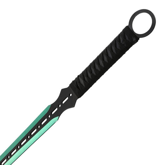 Heros Edge Ninja Schwert Set inkl. 2 Wurfmesser schwarz / grn Bild 1