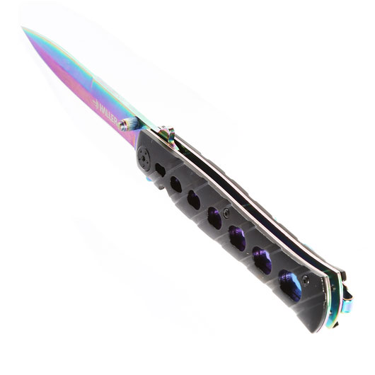Haller Einhandmesser Stiletto rainbow/schwarz Bild 6