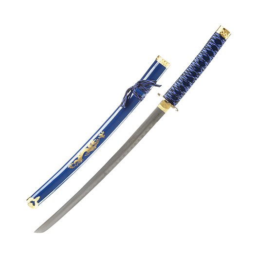 Tole 10 Imperial Schwertset Golden Dragon 3-teilig inkl. Stnder blau Bild 2