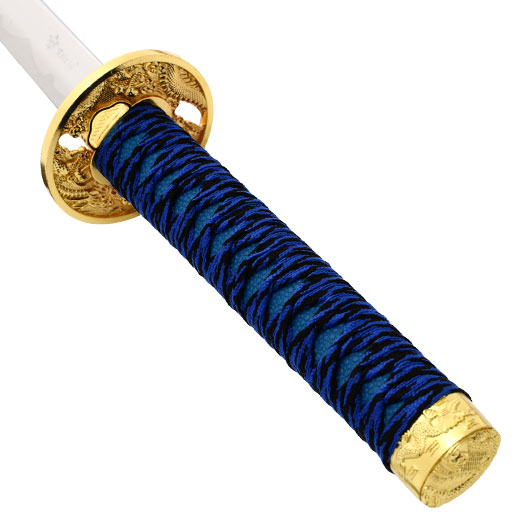 Tole 10 Imperial Schwertset Golden Dragon 3-teilig inkl. Stnder blau Bild 3