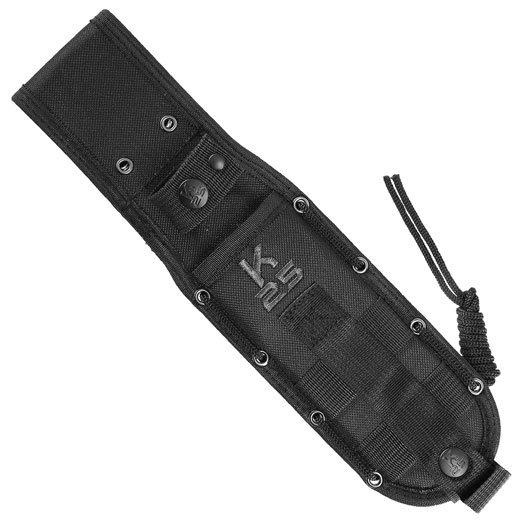 K25 Taktisches Messer Serration schwarz/rot inkl. Nylonscheide Bild 6