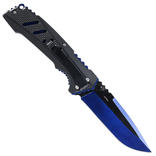 CJH Einhandmesser blau / schwarz Bild 1
