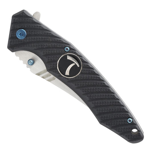 Tokisu Einhandmesser 18322 silber/schwarz inkl. Etui und Grtelclip Bild 5