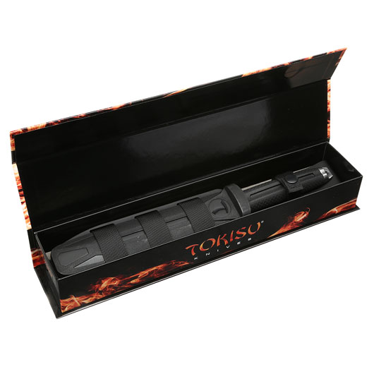 Tokisu Outdoormesser Takeda silber/schwarz inkl. Grtelscheide und Box Bild 7