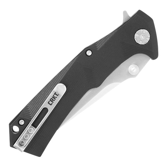 CRKT Einhandmesser Tighe Two Clip Point silber/schwarz inkl. Grtelclip Bild 5