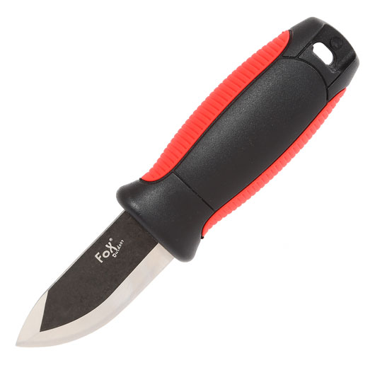 Fox Outdoormesser Mini inkl. Kunststoffscheide und Nackenband Bild 1
