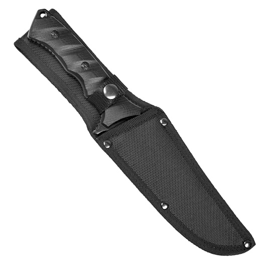 Feststehendes Messer Military Style schwarz inkl. Grtelscheide Bild 1