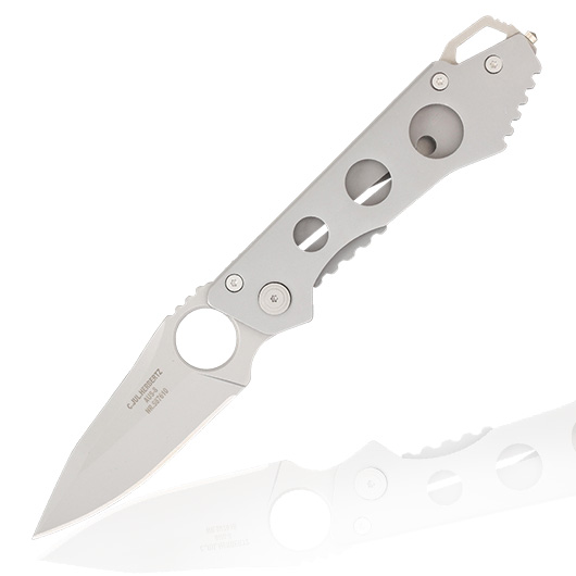 Herbertz Einhandmesser silver inkl. Grtelclip