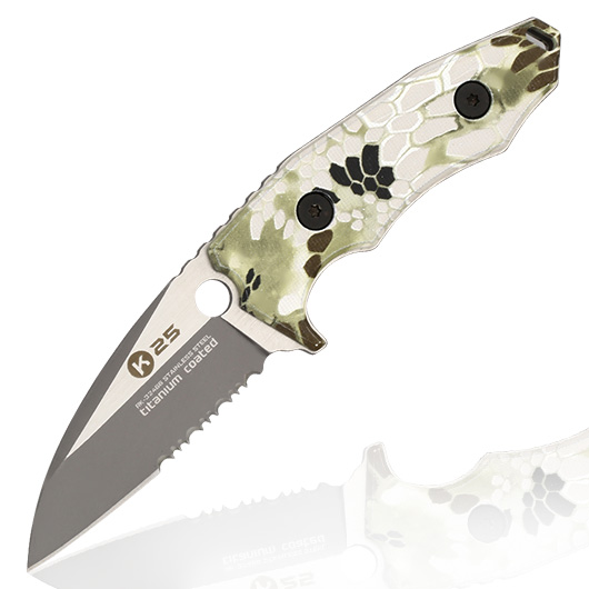 K25 Neck Knife Green Phyton inkl. Kydexscheide