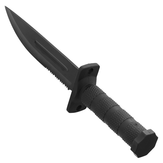 CJH Outdoormesser schwarz inkl. Kunststoffscheide Bild 5