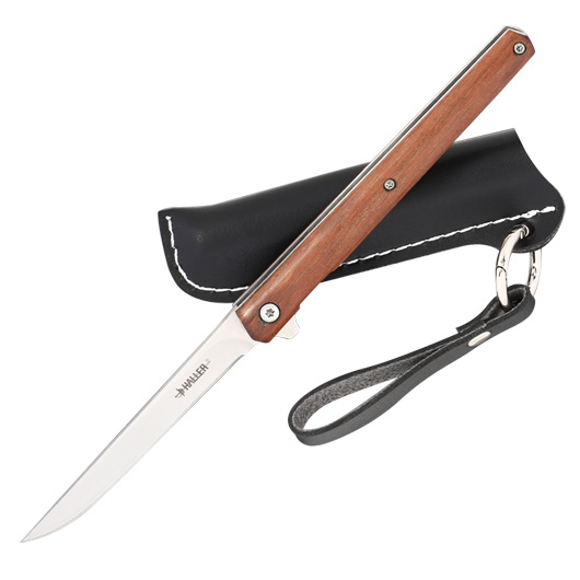 Haller Einhandmesser Slim Sandelholz inkl. Lederetui Bild 2