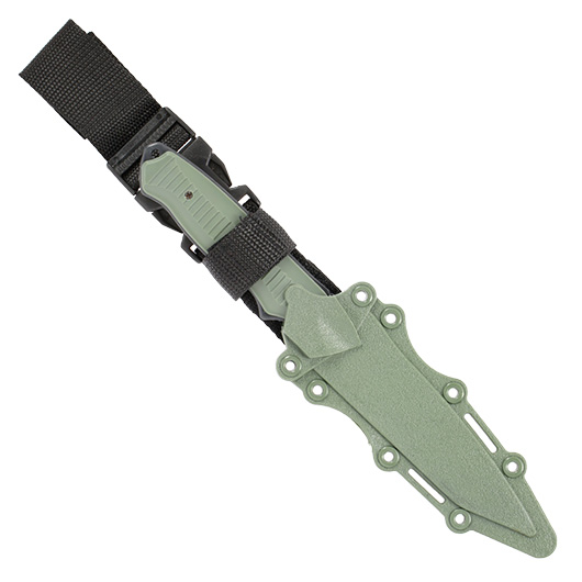 MP Airsoft BC 141 Style Deko Gummi Messer inkl. Scheide oliv Bild 3