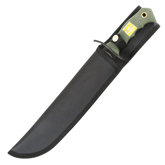 United Cutlery Outdoormesser Marine Force Recon Bowie inkl. Nylonscheide schwarz/oliv Bild 6