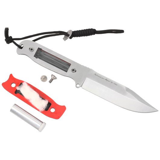 Nieto Survivalmesser MSK G10 silber/schwarz inkl. Lederscheide und Survival Kit Bild 7