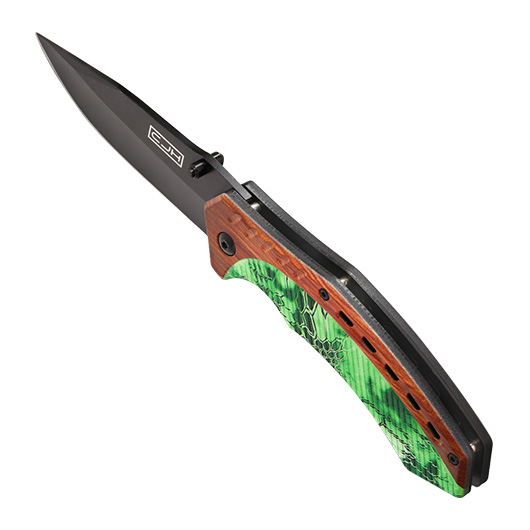 CJH Einhandmesser Holz/Camo inkl. Grtelclip Bild 6