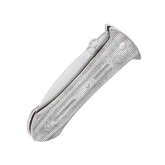 Bker Plus Einhandmesser Pocket Smatchet Micarta grau inkl. Messertasche Bild 4