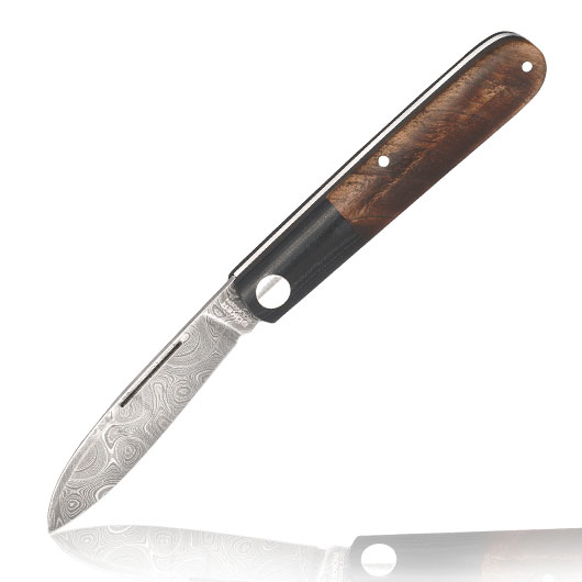 Bker Taschenmesser Barlow Prime Tirpitz Damast 200 Lagen Sammlermesser inkl. Filzetui