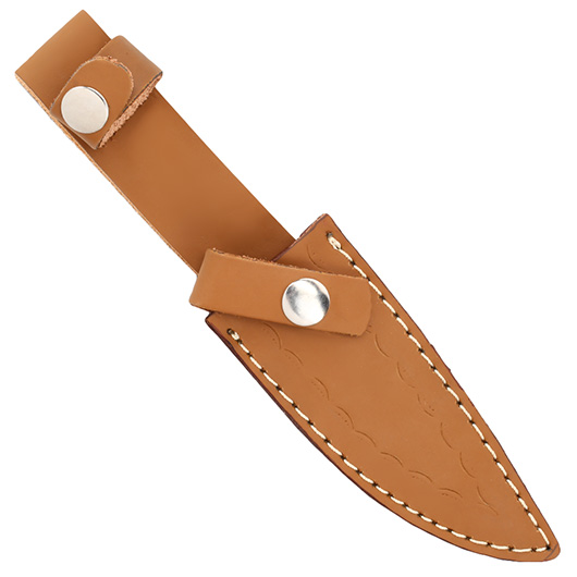 Black Eagle Junior Bowiemesser inkl. Lederscheide braun Bild 6