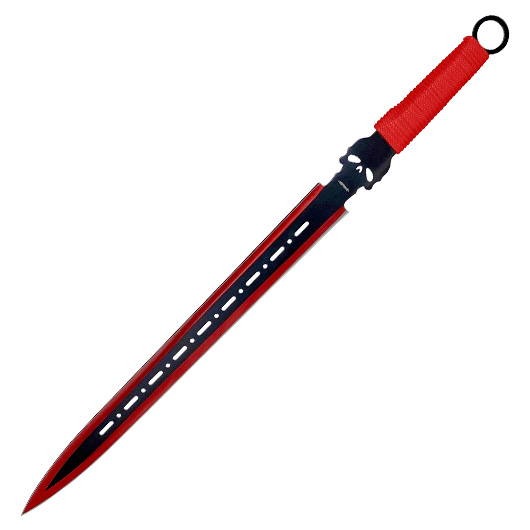 Haller Rckenschwert mit zwei Dolchen schwarz/rot inkl. Nylonscheide Bild 1