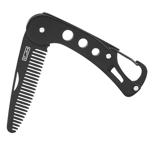 CJH Kamm im Taschenmesser-Stil schwarz Bild 3