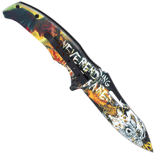 Haller Einhandmesser Nightmare Collection five 3D-Motiv inkl. Grtelclip Bild 1