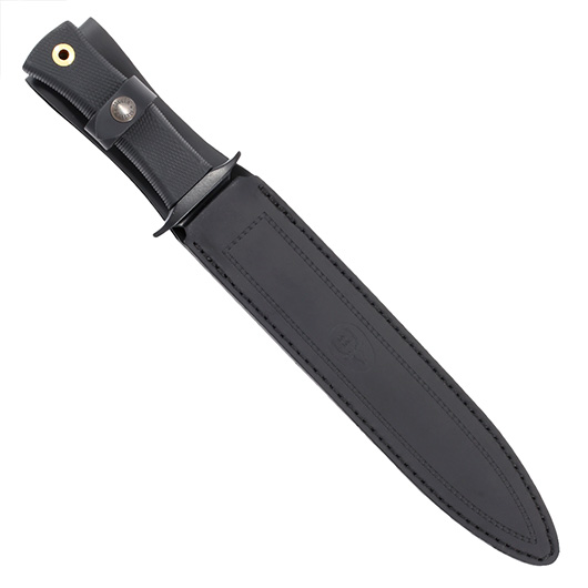 Muela Jagdmesser Scorpion schwarz inkl. Lederscheide Bild 3