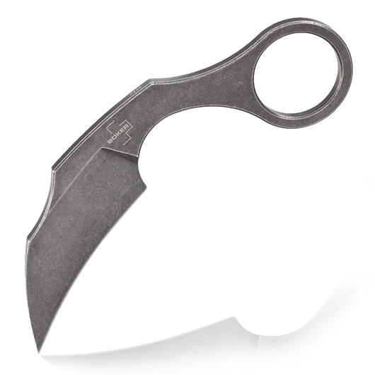 Bker Plus Karambit Neck Knife Bad Moon D2 silber inkl. Kydex Scheide