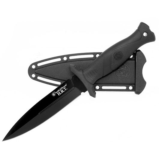 Smith & Wesson Stiefelmesser HRT 5.5 schwarz inkl. Nylonscheide Bild 2