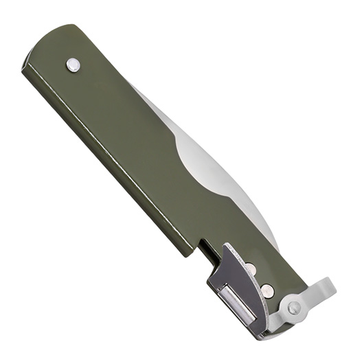 History Knife & Tool Taschenmesser Japenese Army Pen Knife Can Opener oliv inkl. Dosenffner Bild 6