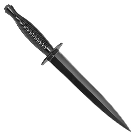 History Knife & Tool Dolch Commando Dagger schwarz inkl. Ledergrtelscheide Bild 1