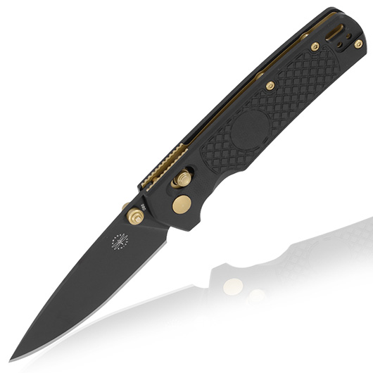 Amare Knives Einhandmesser FieldBro VG10 Stahl schwarz/gold inkl. Gürtelclip