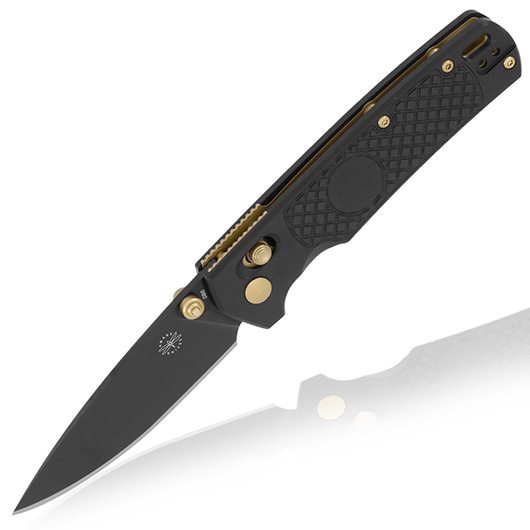 Amare Knives Einhandmesser FieldBro VG10 Stahl schwarz/gold inkl. Grtelclip