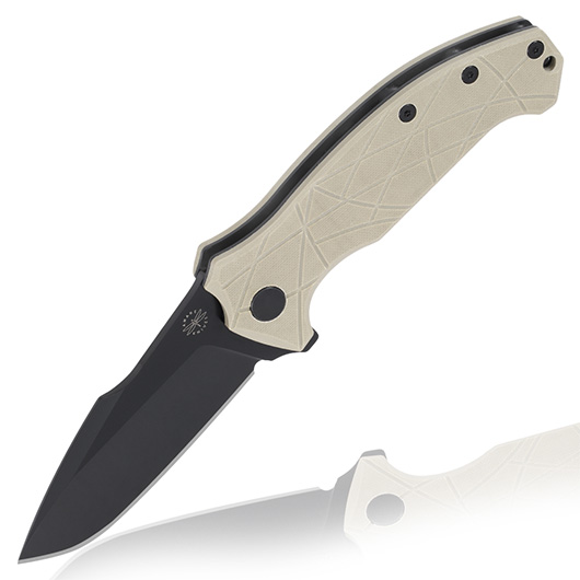 Amare Knives Einhandmesser Coloso D2 Stahl coyote inkl. Gürtelclip