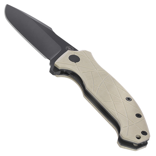 Amare Knives Einhandmesser Coloso D2 Stahl coyote inkl. Grtelclip Bild 2