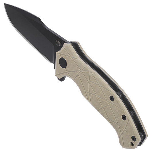 Amare Knives Einhandmesser Coloso D2 Stahl coyote inkl. Grtelclip Bild 6