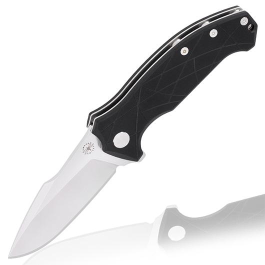 Amare Knives Einhandmesser Coloso D2 Stahl schwarz inkl. Gürtelclip