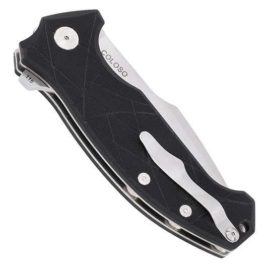 Amare Knives Einhandmesser Coloso D2 Stahl schwarz inkl. Grtelclip Bild 5