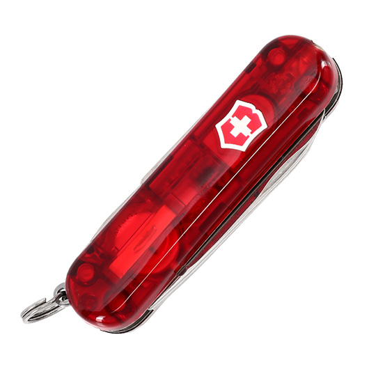 Victorinox Taschenmesser Signature Lite rot transparent inkl. Kugelschreiber, LED Lampe Bild 4