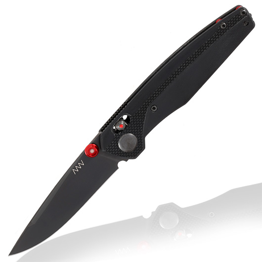 ANV Knives Einhandmesser A200 Sleipner Stahl schwarz inkl. Grtelclip