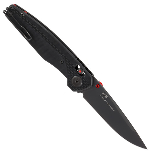 ANV Knives Einhandmesser A200 Sleipner Stahl schwarz inkl. Grtelclip Bild 1