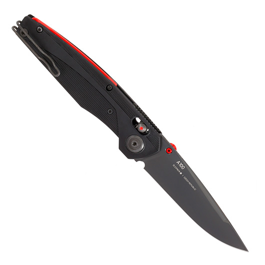 ANV Knives Einhandmesser A100 Sleipner Stahl schwarz inkl. Grtelclip Bild 1